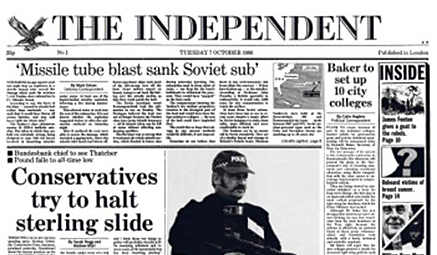newspaper headline examples block printing
